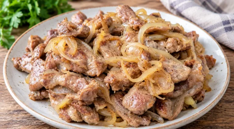 Курячі шлуночки з цибулею на сковороді: як приготувати м’якими